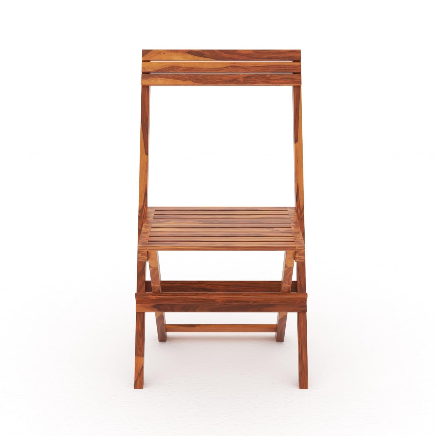 Wood Folding Chair | Foldable Easy Chair Comfort Chair for Living Room Bedroom Hall Home Wooden Furniture for Balcony Garden Indoor Outdoor (Coffee Color) 1