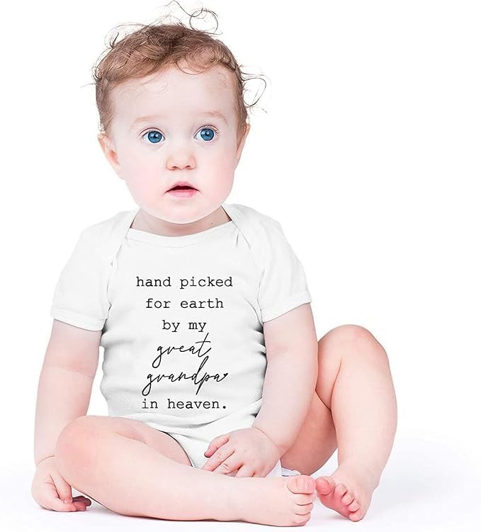 listery Hand Picked For Earth By My Great Grandpa Bodysuit New Boys Baby Girls By My Great Grandpa Newborn
