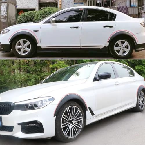 Guardabarros universal de coche con protector de cejas de rueda ancha para salpicaduras 3