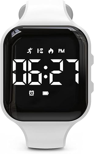Miniatura 1 de Reloj de seguimiento de fitness LED sin Bluetooth, reloj de podómetro digital, con conteo de pasos, distancia, calorías, cronómetro, reloj