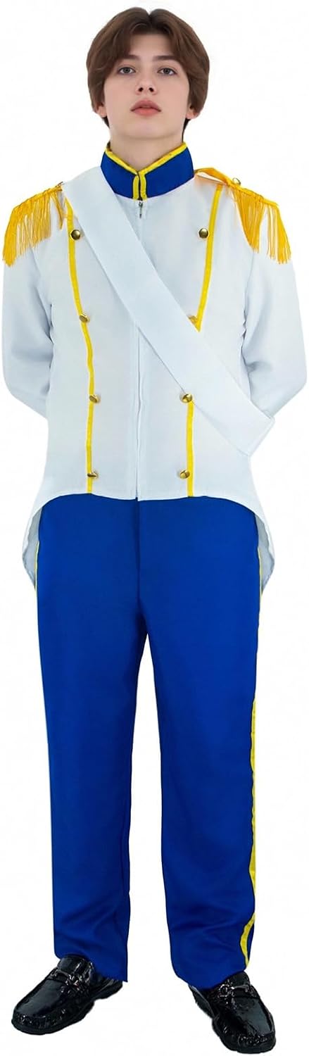 Prince Eric Costume for Mens Cosplay Halloween Uniform Outfits Dress Up