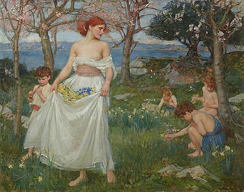Tableau mural Honorius Waterhouse grand format pour grand mur vide
