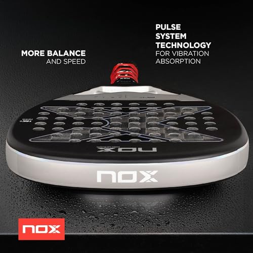 La pala de padel NOX AT Genius Attack 18k enfocada en balance y velocidad con tecnología Pulse System
