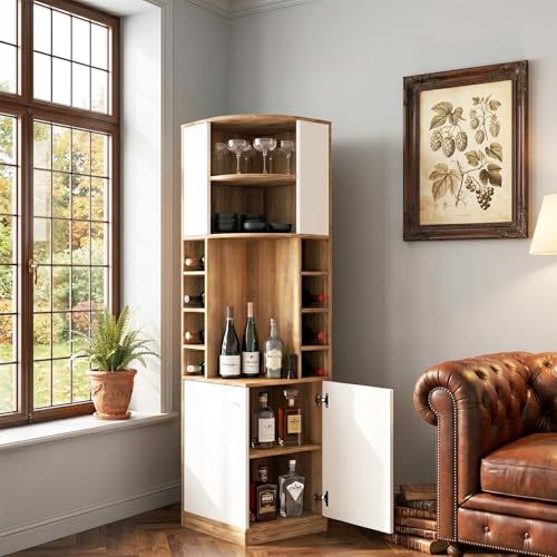 Image of Klaxon Premium Under Cabinet Wine Glass Holder - Space-Saving, Upside-Down Storage for Home, Mini Bar & Pub, Stainless Steel Hanging Rack Organizer (FD & Black, Standard)