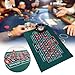 Tabletop Casino Felt Layout - Craps Table & Blackjack Casino Felt, Comfortable Double Sided Poker Mat | Roll Up Casino Roulette Tabletop Mat for Coffee Table Craps & Blackjack (23.62 X 35.43 Inches)