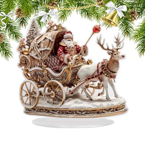 Weihnachtsdekoration für Büro und Tisch, Tischfiguren Weihnachtsmann...