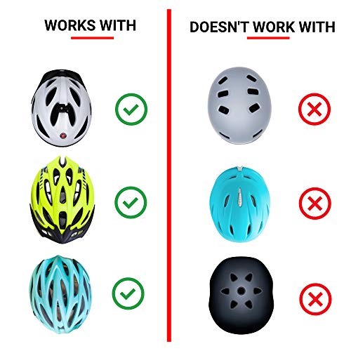 Greerride Rechargeable Bike Helmet Light - Night Riding Bicycle Helmet Light and Safety Cycling Accessories, Mountain Biking and Motorcycle LED Flashlights with Flashing and Steady Modes