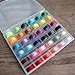 72 PCS Sewing Thread Assortment, 36 Color Thread for Sewing Machine with 36 Same Color Bobbins, Polyester Thread 400 Yards/Spool (72)