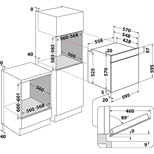 Bauknecht BAK5S KP8V2 BLG Einbau-Backofen mit Pyrolyse und Dampffunktion