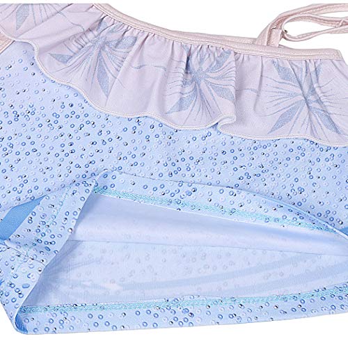 Image of Jurebecia Princess Two Piece Swimsuit for Girls Ruffle Sleeve Bathing Swimwear Baby Girls Takini 2-10 Years