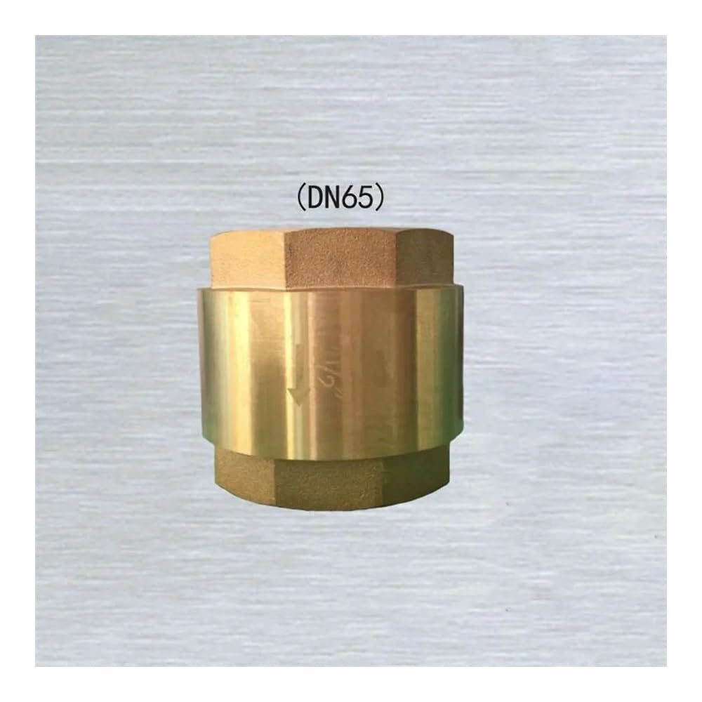 Válvula de retención de Resorte de latón de Alta presión, DN65 G, Rosca Hembra BSPP de 2-1/2", 88 mm de Altura, Control de Flujo unidireccional.