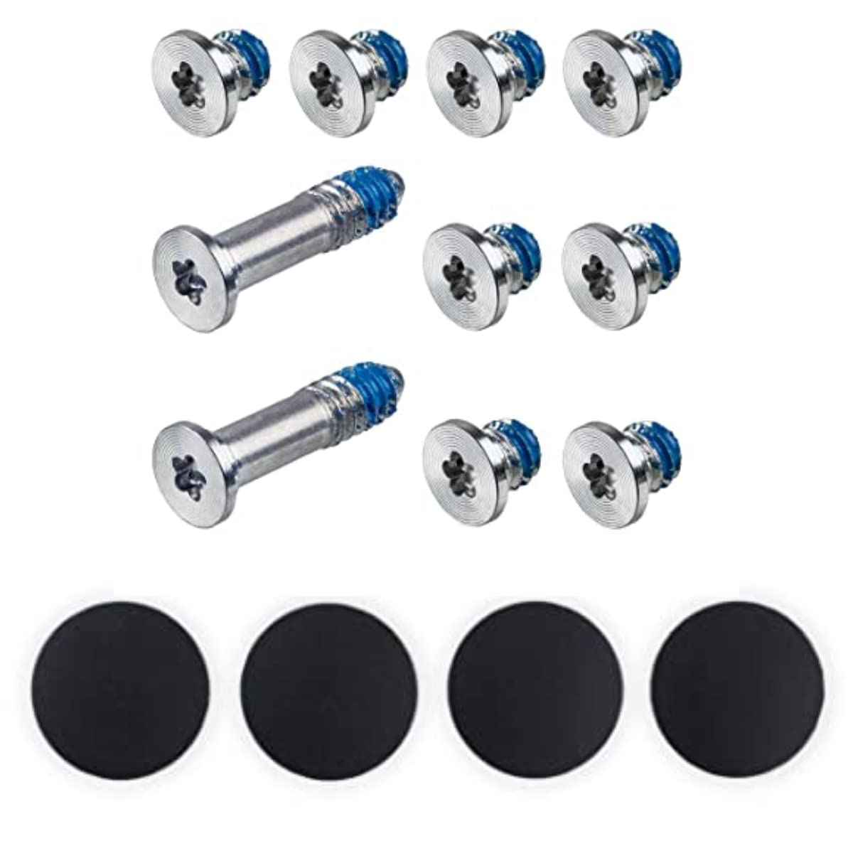 Mac-Axx™ Bottom Rubber Feet(4 Pieces) & Bottom Screws(10 Pieces) Compatible with 13''-inch MacBook Air, Model No. A1466, Color: Silver-image-20