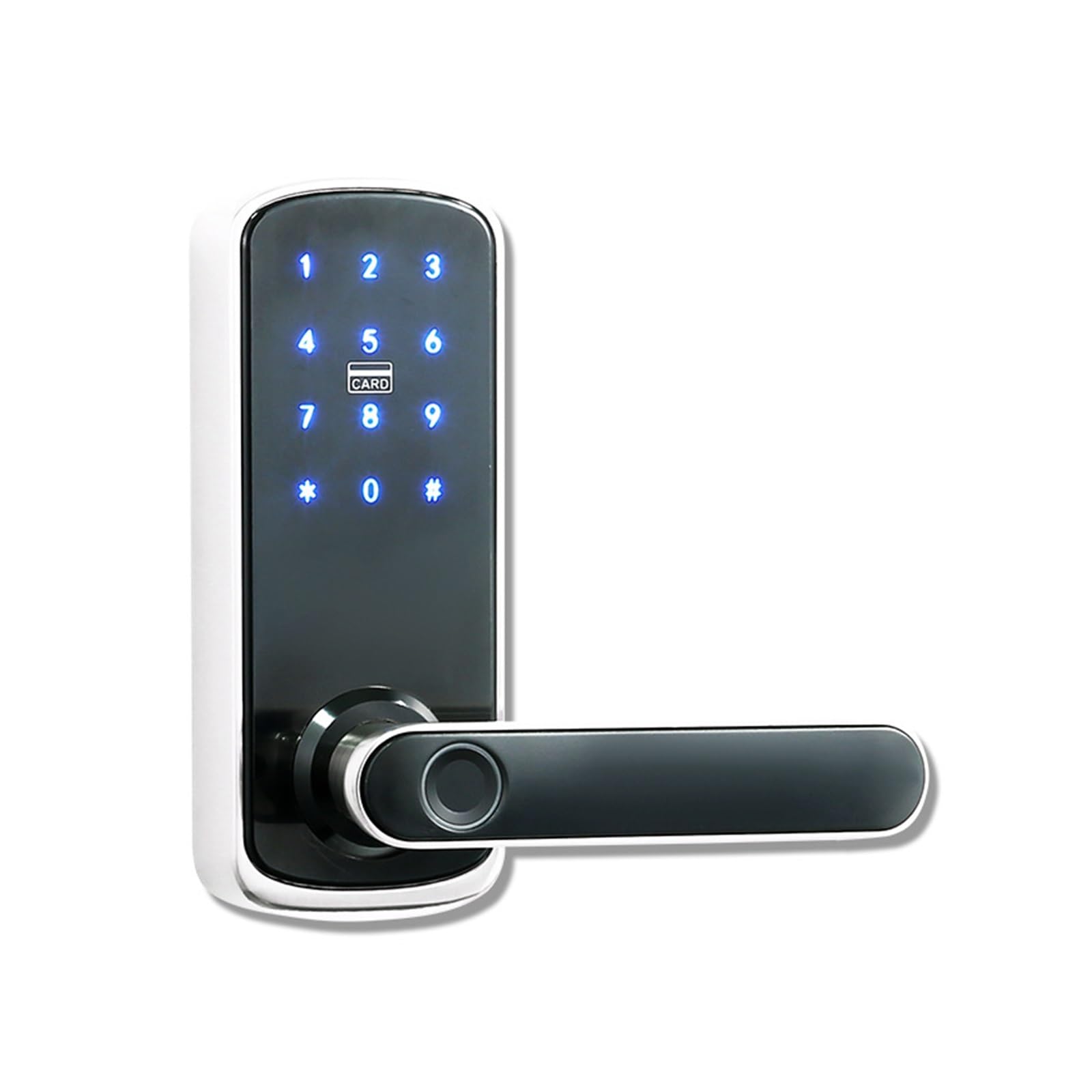DIGNIFE Smart Door Lock, Single Latch Smart Lock Fingerprint Password Electronic Door Lock for Household Use(Bianco,Ty)