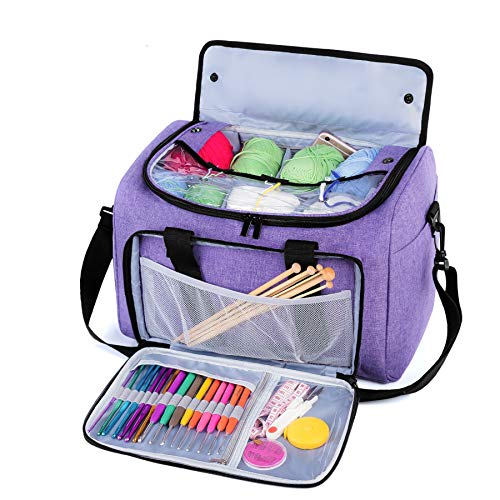 Teamoy Almacenamiento de Ovillos Mochila para Tejer Bolsa para Hilos de Punto(Sin Accesorios)