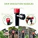 Torioweg Brass Connector Drip Irrigation System, Quick-Connect Garden Watering System Kit with Adjustable 360° Umbrella & Drip Emitters for Greenhouse, Garden Grid, Lawn, Potted Plant (15FT+ 50FT)