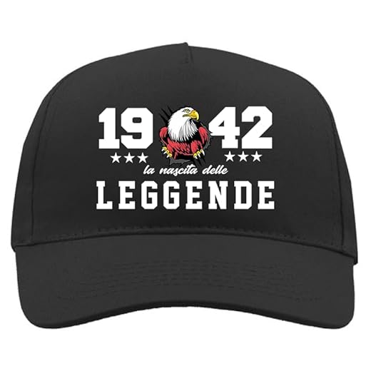 TeeDesign Gorra 82 años regalo cumpleaños nacimiento de las leyendas gadget año 1942 simpática idea regalo cumpleaños para él o para ella 1942