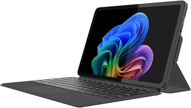 2-in-1 Laptop/Tablet 2026, Windows 11 PC with Magnetic Keyboard, 12" 2K FHD IPS Touchscreen Display, 12GB RAM 256GB SSD, 6500Y Processor, USB-C, 2 Stereo Speakers for Home Office Students