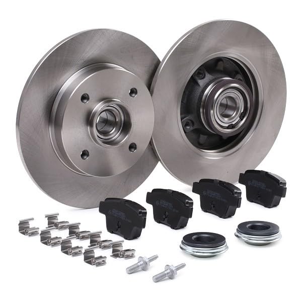 RIDEX Bremsenset Hinten Für Peugeot 207/307, Citroën C4 – 249 Mm, Voll, Mit Belägen & Sensorring