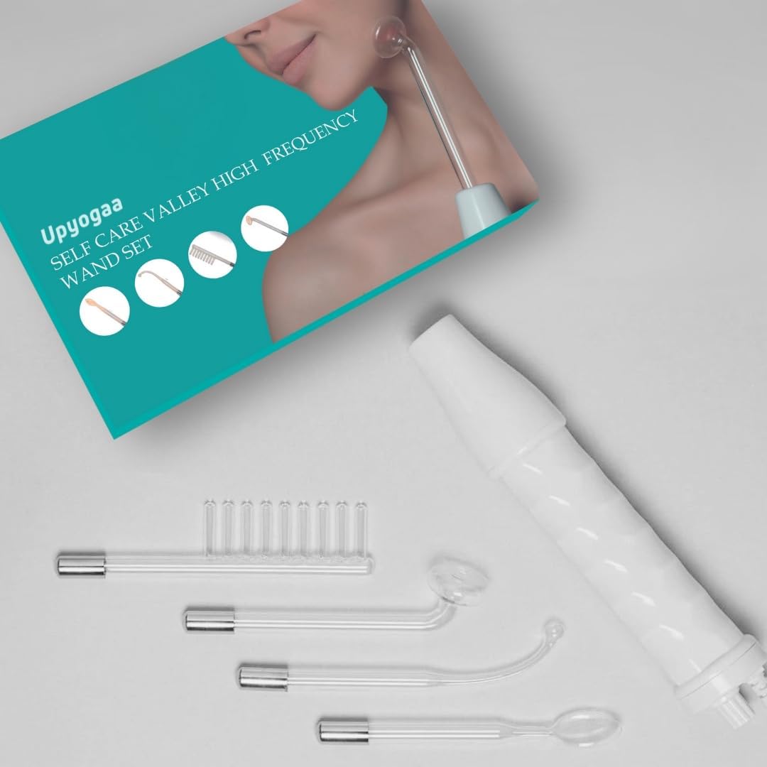 Upyogaa High-Frequency Skin & Hair Wand – 4 Electrodes for Hair Growth, Acne, Wrinkles, Anti-Aging, Face Tightening & Spot Treatment-image-37