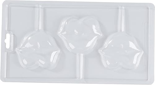 Miniatura 5 de Juvale Paquete de 3 moldes para piruletas de San Valentín, crea besos de chocolate y corazones de piruleta de caramelo, moldeadores de postres para