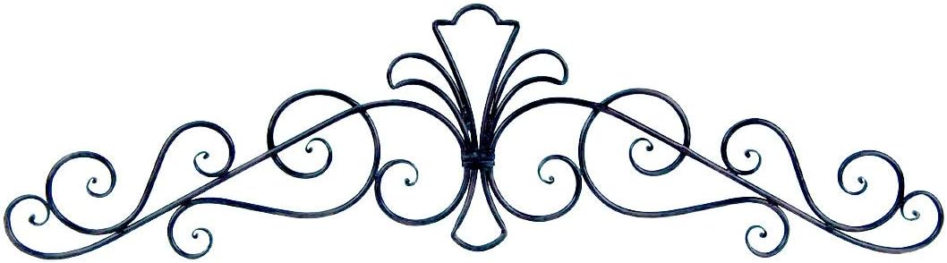 Wrought Iron Metal Wall Plaque Decor Art