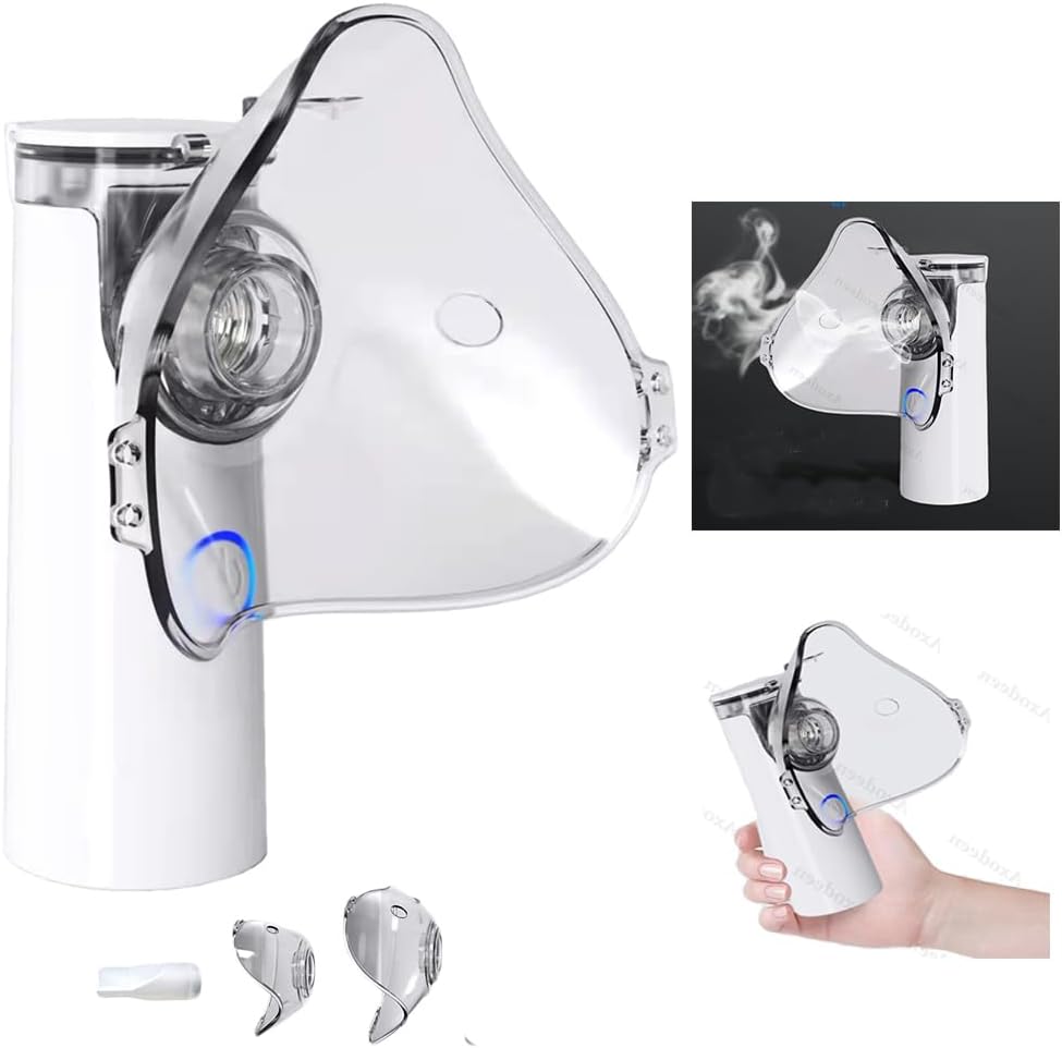 Portable Handheld Vaporizer for Kids,Adults & Elders,Mesh Nebulizer JSL-W301(2024-White upgrade)