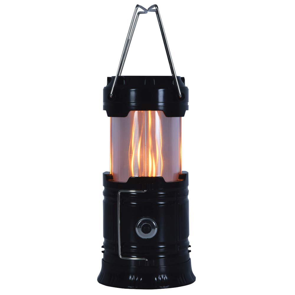 LED Pop Up Camping Lantern with a Flame Effect