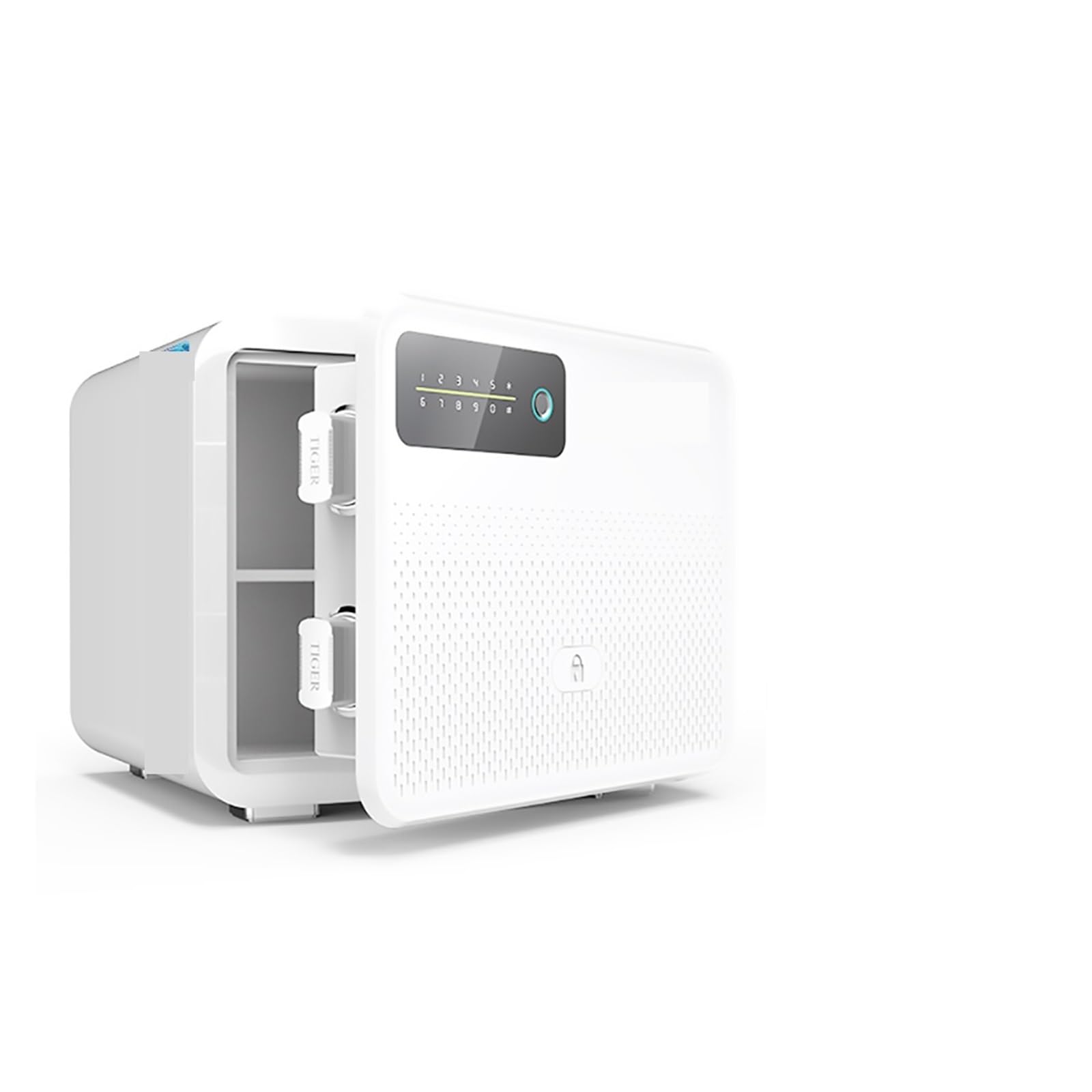 Coffre-fort Numérique À Empreintes Digitales, Coffre-fort Avec Mot De Passe Antivol, Bijoux De Bureau Invisibles Avec Serrure, Armoire D'alarme(Zwart)