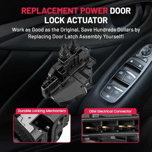 Image of SYERAL Door Latch Lock Actuator RL Rear Left Driver Side Latch Motor Compatible with Hyundai Sonata 2006-2007 Replaces 81410-3K010