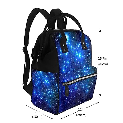 Sac à langer multifonctionnel grand format avec sacs d'organisation Galaxy Stars