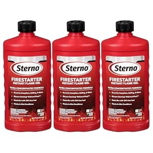 Sterno Fire Starter Ethanol Gel, 16 oz Each, 3 Pack