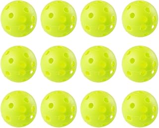 12Pcs/Set per Golf Pack Size 42.6mm Plastic Airflow Golf Ball Pickleballs Balle Ballen Colorful Pelotas Golf Training Golf De