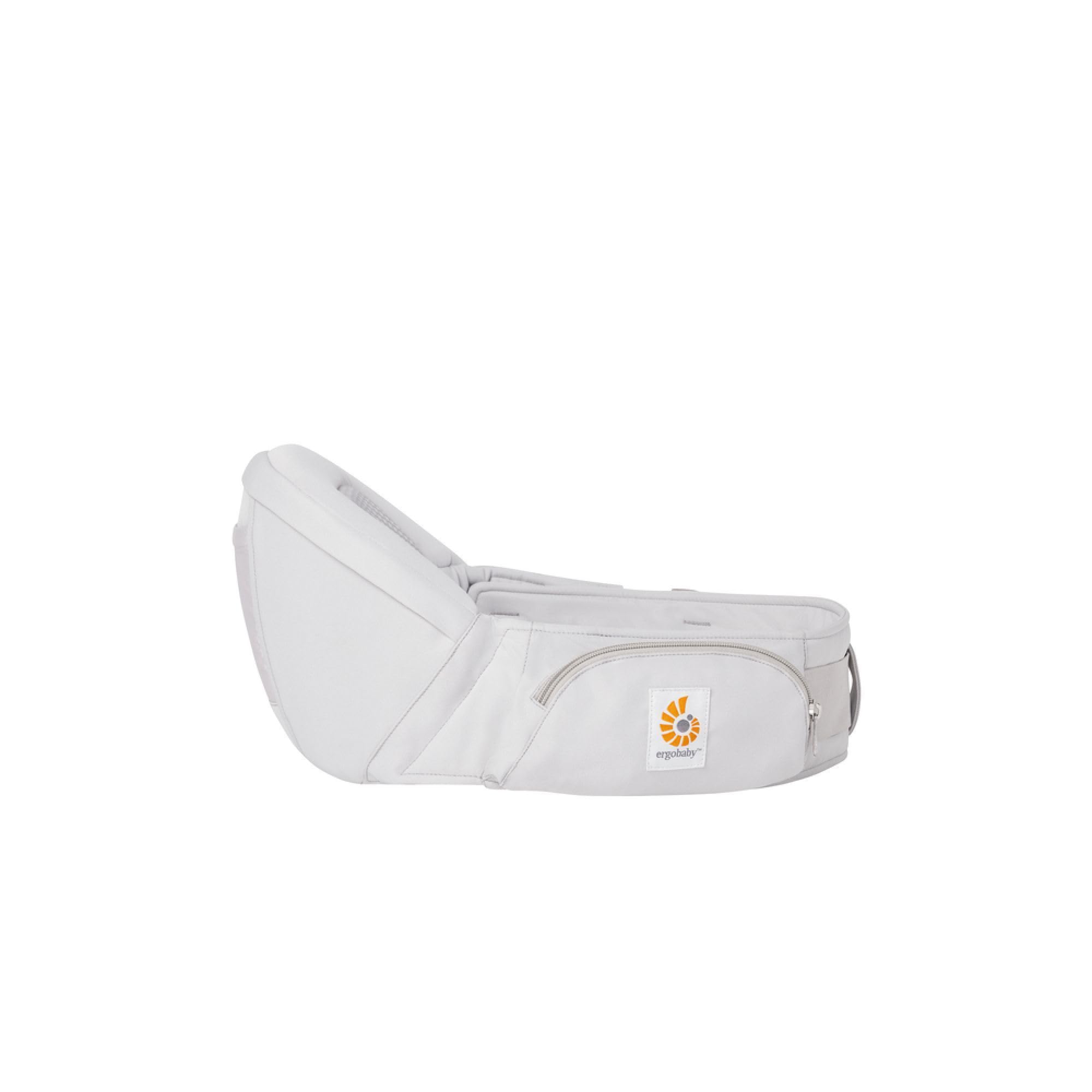 Ergobaby Lift Hip Seat nosidełko dla niemowląt z siedziskiem biodrowym dla niemowląt i małych dzieci od 6 miesięcy (7,7 kg – 20,4 kg), nosidełko biodrowe, kolor perłowy szary