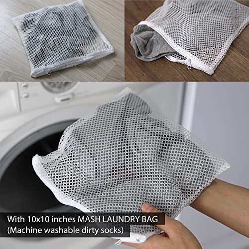 12 Pairs Seamless Socks Ankle Low-Cut for Men, Women With Mesh Laundry Bag2