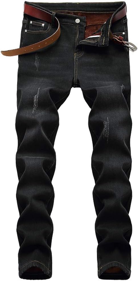 IDEALSANXUN Fleece Lined Jeans for Mens Stretch Thick Warm Sherpa Winter Jean Denim Pants