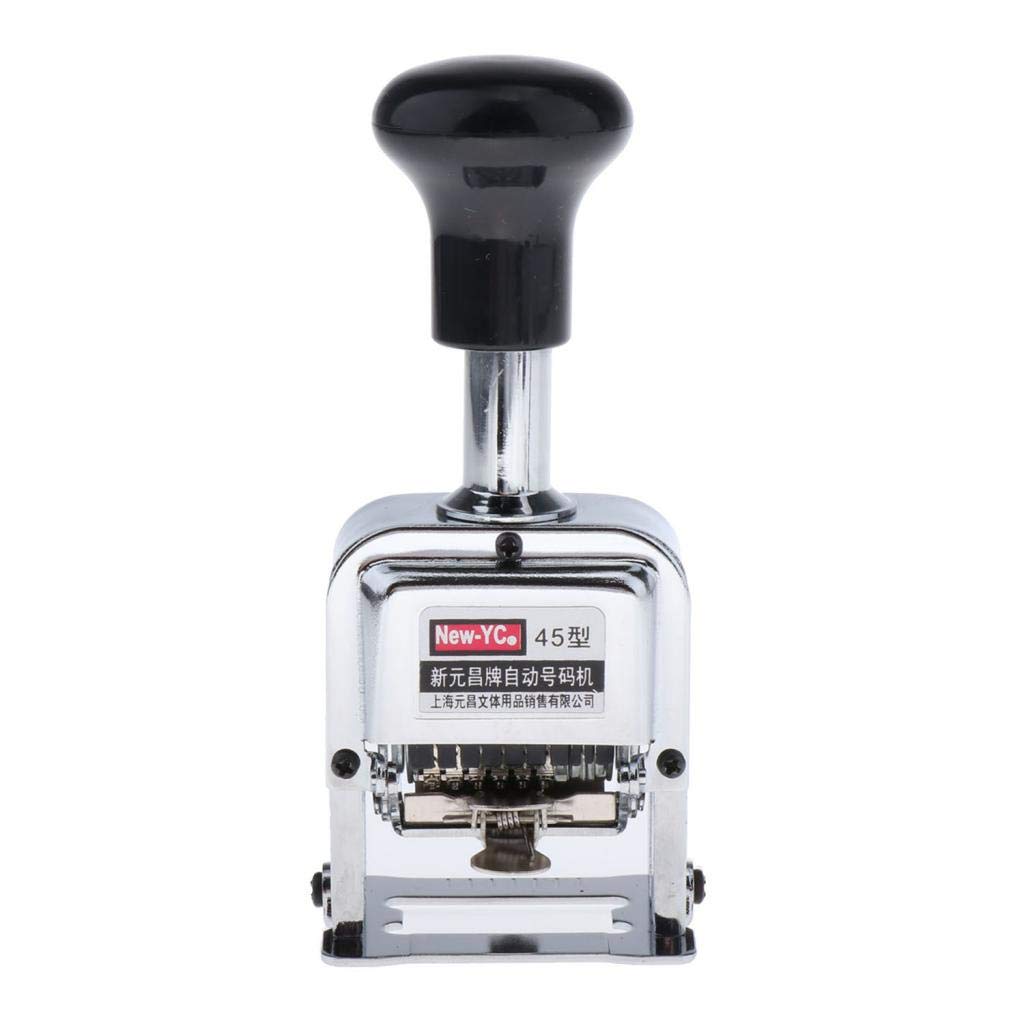 Timbro Paginatore Automatico 6 Digit Acciaio | numerazione progressiva, ricaricabile, per fatture, metallo robusto