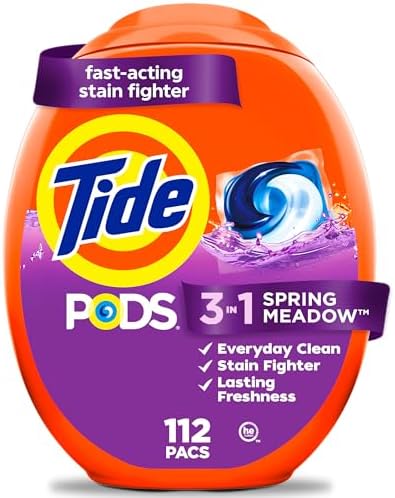 Tide PODS laundry detergent pacs, 3-in-1 Stain Remover, Odor Figh...