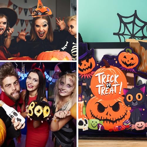 Halloween Bracelets Halloween Gifts for Women Halloween Themed 2 Pcs Beaded Matching Bracelets with Pumpkin Bat Ghost Grim Reaper Charm Accessories Halloween Party Decorations Jewelry4