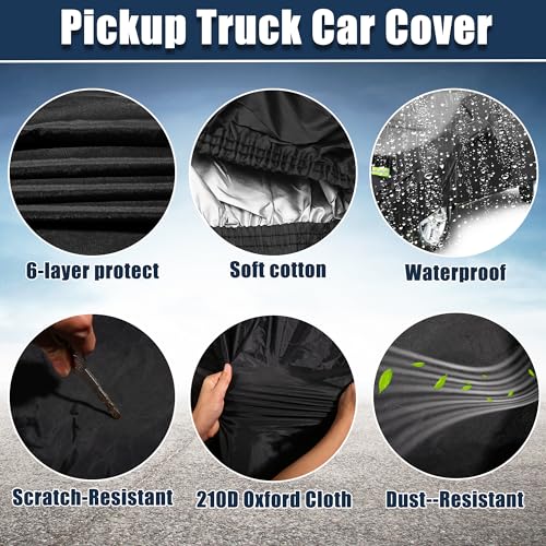 uxcell Waterproof Car Cover for Toyota 4Runner 2002-2023 210D Oxford Cloth Outdoor Full Car Cover All Weather Windproof Sun Rain Protection with Door Zipper - Image 6