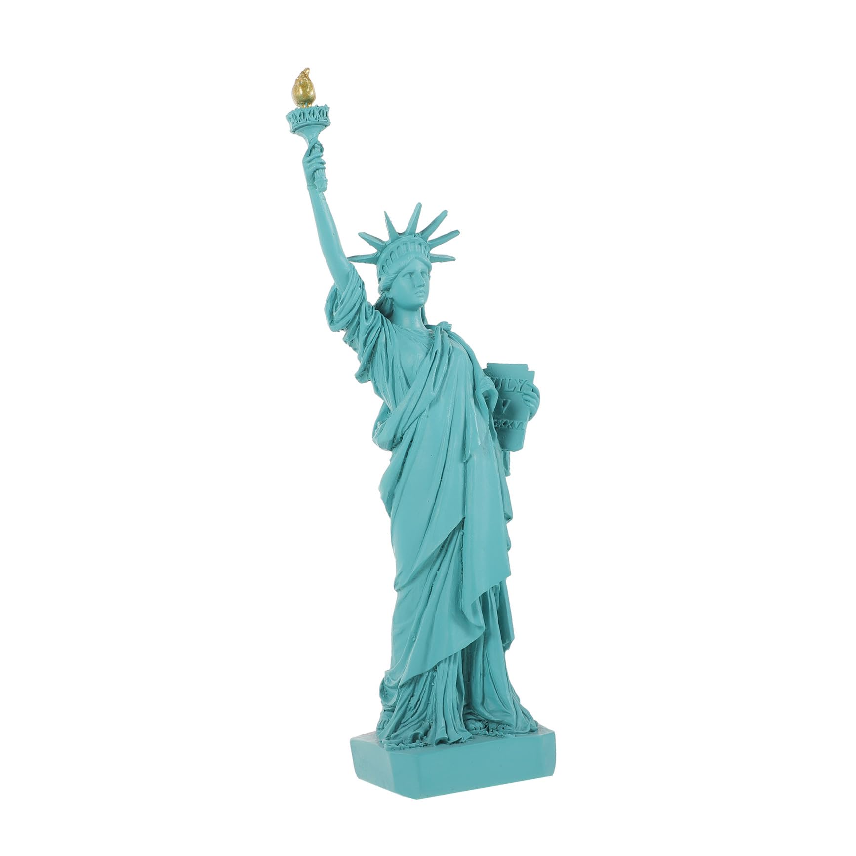 Statue Liberté en résine avec finition délicate pour meuble à vin chic