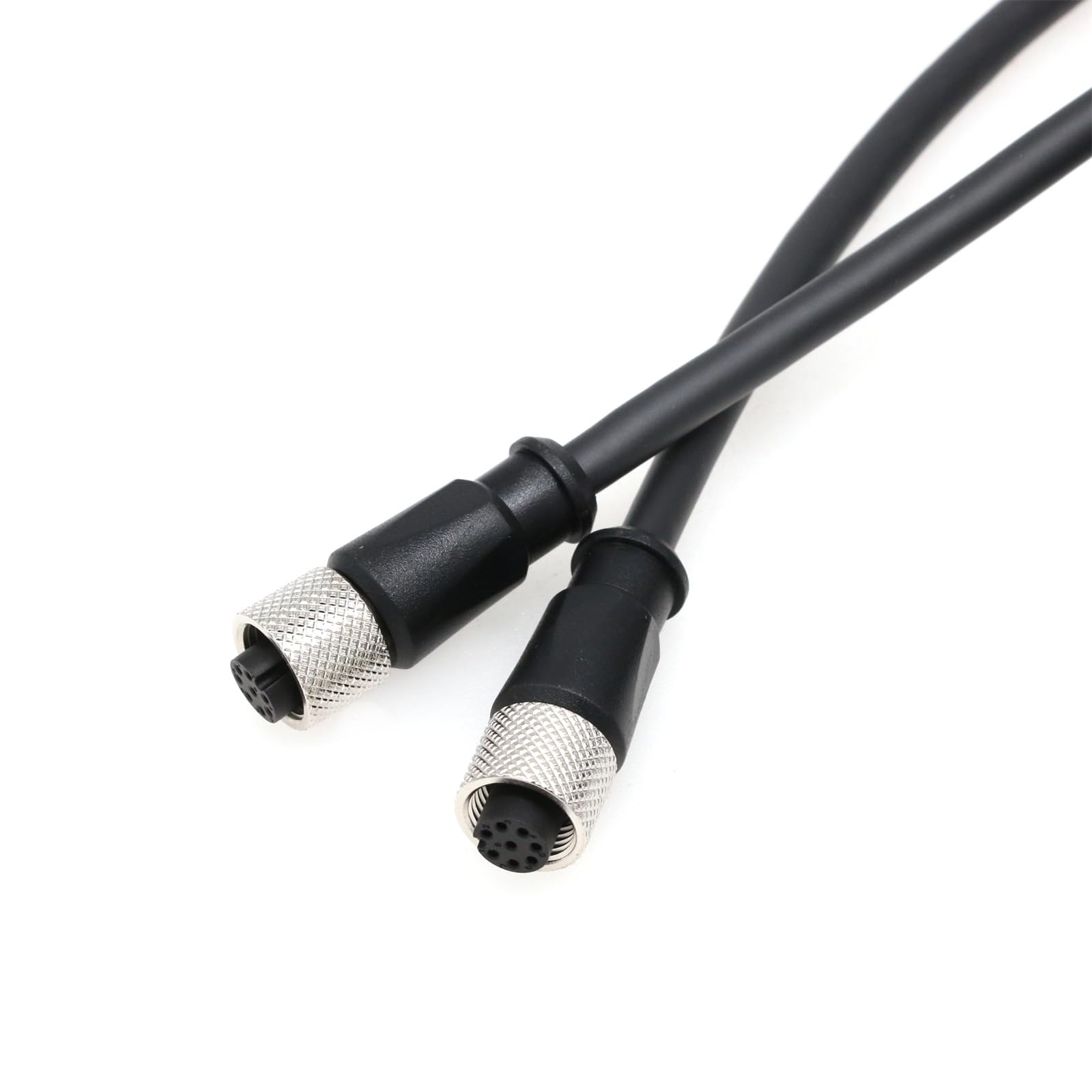 HangTon 8-pinowy kabel żeński do Humminbird Ethernet Switch Network HELIX 12 15 Fish Finder, ekranowany PVC wodoodporny CAT.5e 2m