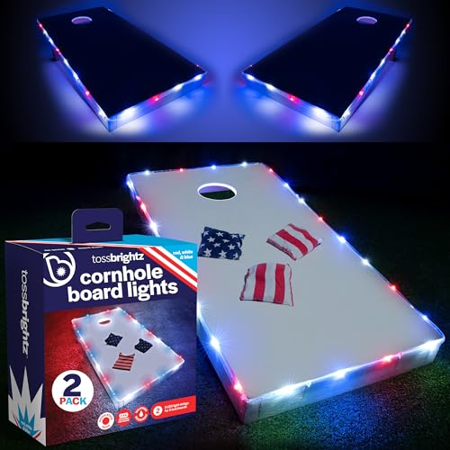 Brightz Patriotic LED Cornhole Lights