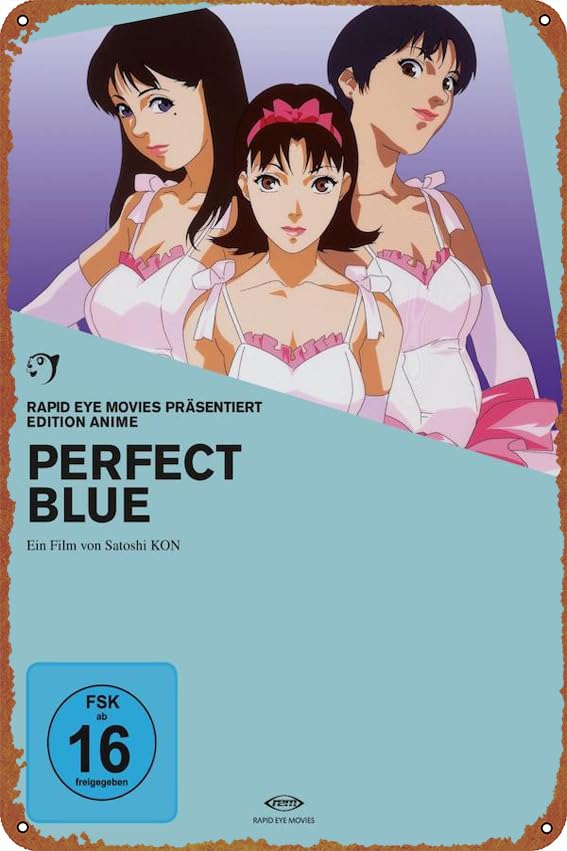 Pâfekuto burû Poster Vintage Tin Sign for Bar Cafe Office Home Wall Decor Gift 12 X 8 inch