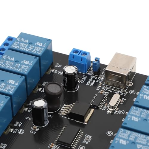Módulo de relé de 16 Canais, Porta Serial 7-38v, Placa de relé Usb, Porta de Comunicação de Controle