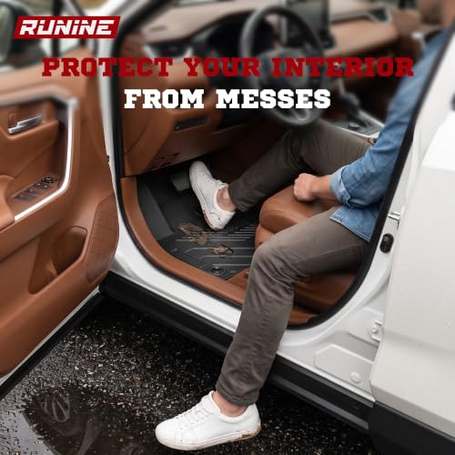 Image of Floor Mats for Toyota RAV4 2019-2023 2024 2025 (Not for Hybrid), All Weather Protection Custom Floor Mats Trunk Cargo and Car Windshield Cover Set for Car Accessories,Car Floor Liners Set