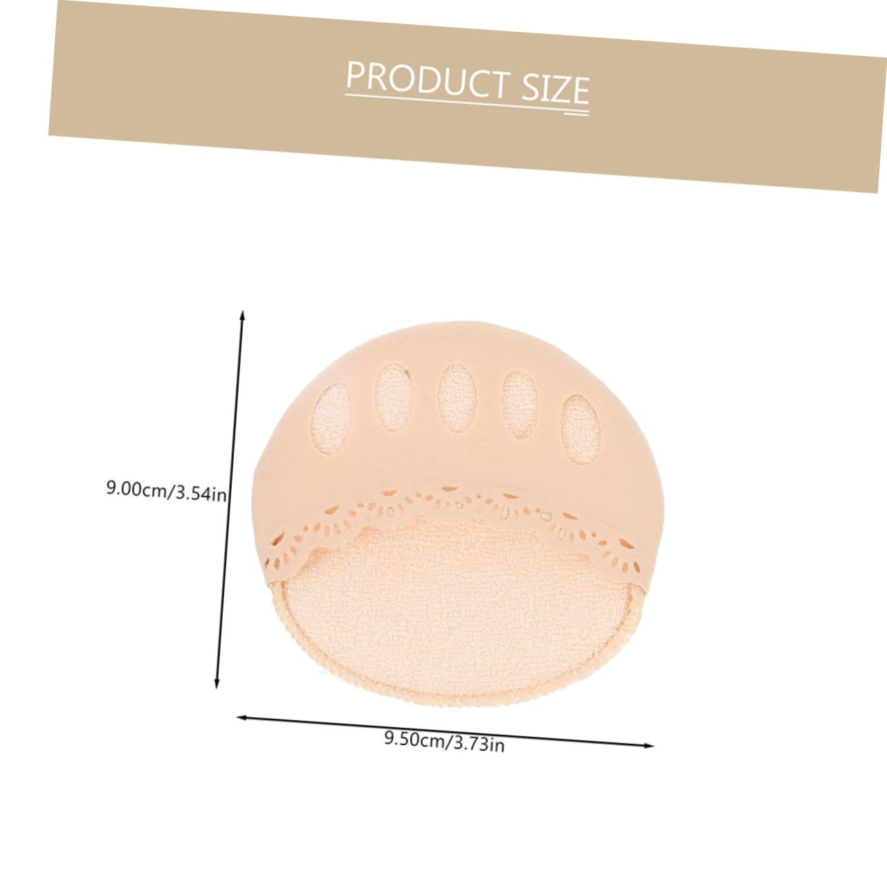 PACKOVE 4Pairs Half Palm Invisible Toe Socks for Women Breathable Socks Comfortable Separated Finger Design Non Slip and Durable for Spring and Summer Wear Skin