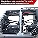 SYHVU Front Doors Set Off Road Fit for 2007-2018 Jeep Wrangler JK/JKU,2 Side Rear View Mirrors,Special Outlook Design with Big Tube,Waterproof and Rustproof