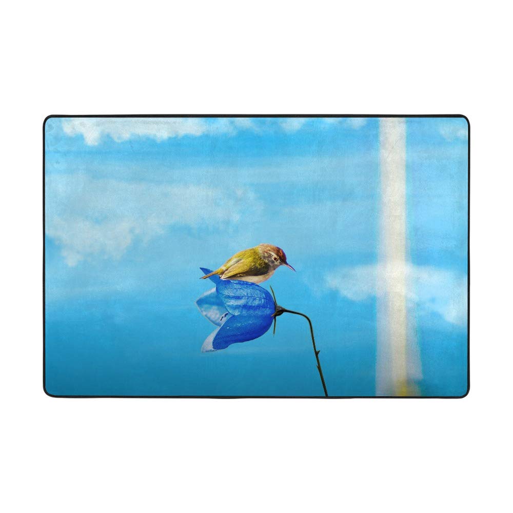 Tapis de salon oiseau sur l'eau pour réchauffer votre intérieur