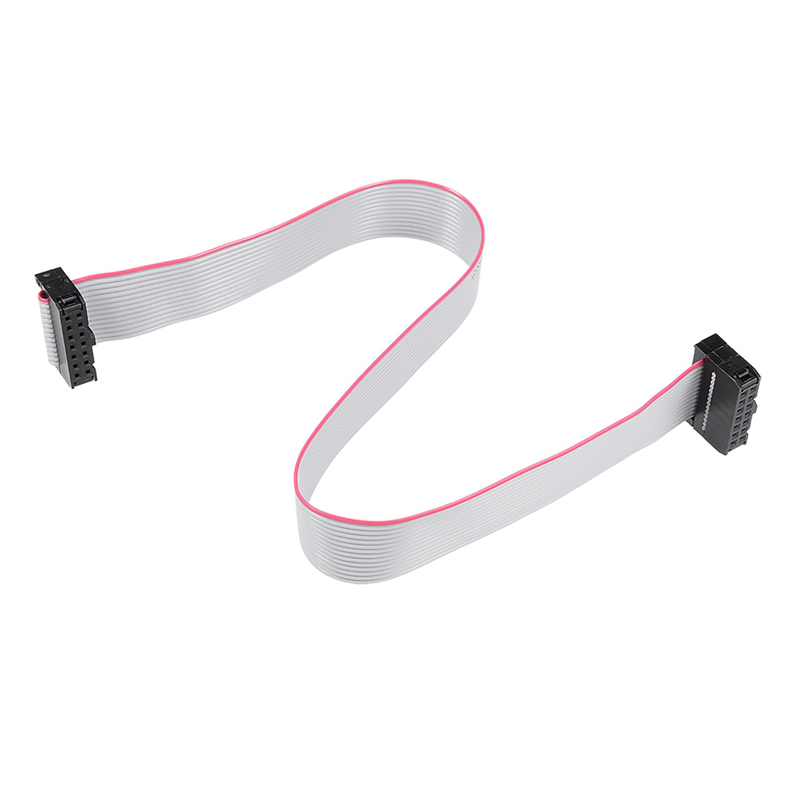 DMiotech 5 Pack Long 30CM 2.54MM Flat Ribbon Cable IDC 14 Pin Connector