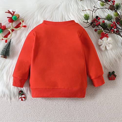 Baby Boy Long Sleeve Toddler Christmas Letters Prints Long Sleeve Sweatshirt Pullover Boys Basic Long Sleeve Tee3